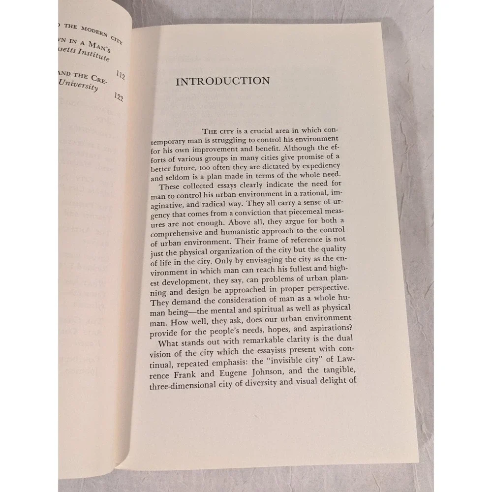 60s Man And The Modern City Essays University of Pittsburgh Urban Press Vtg 1966